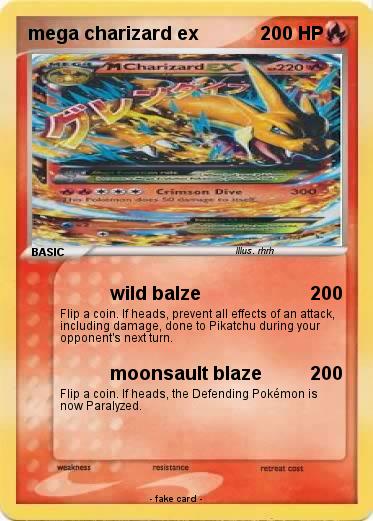 Pokemon mega charizard ex