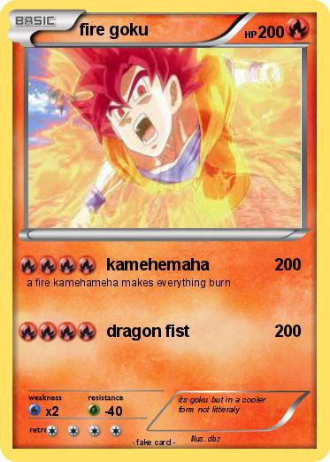 Pokemon fire goku