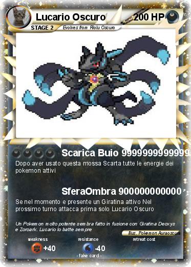 Pokemon Lucario Oscuro
