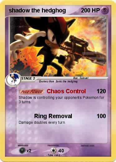 Pokemon shadow the hedghog
