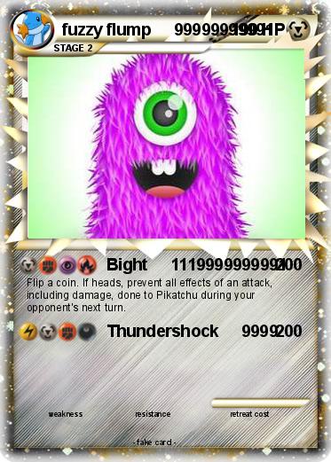 Pokemon fuzzy flump     99999999991