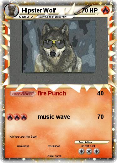 Pokemon Hipster Wolf