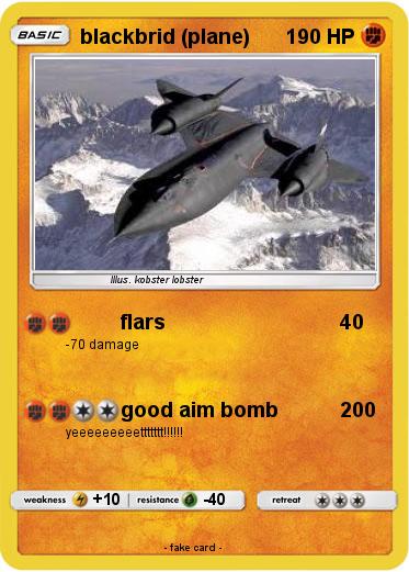 Pokemon blackbrid (plane)
