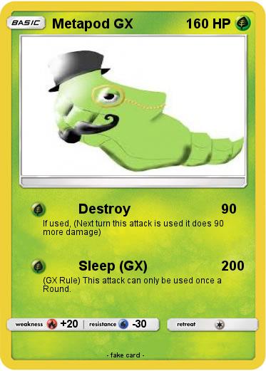 Pokemon Metapod GX