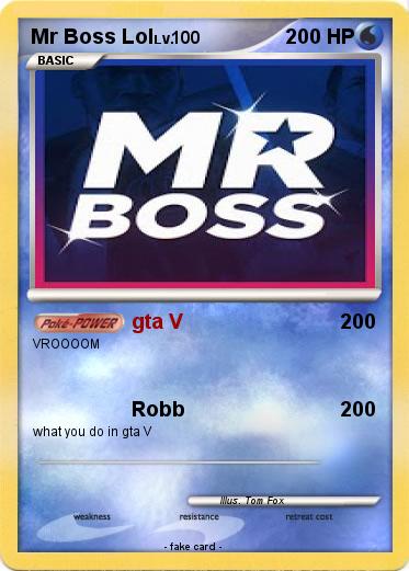 Pokemon Mr Boss Lol