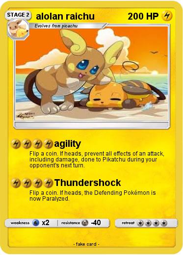 Pokemon alolan raichu