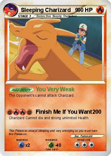 Pokemon Sleeping Charizard   9