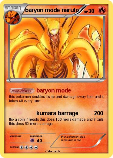 Pokemon baryon mode naruto