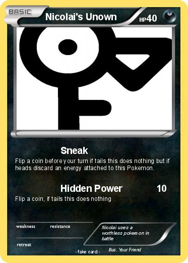 Pokemon Nicolai's Unown