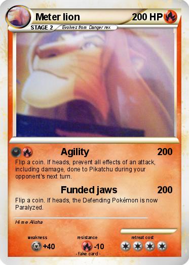 Pokemon Meter lion