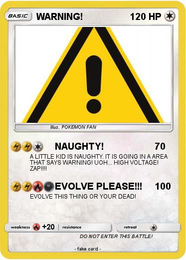 Pokemon WARNING!