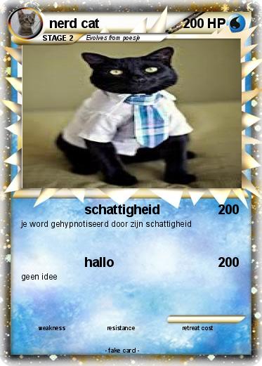 Pokemon nerd cat