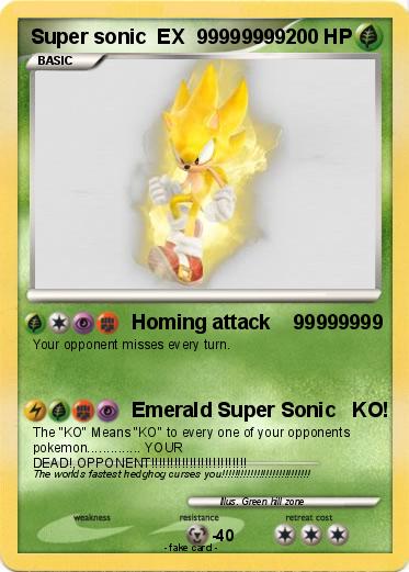 Pokemon Super sonic  EX  99999999
