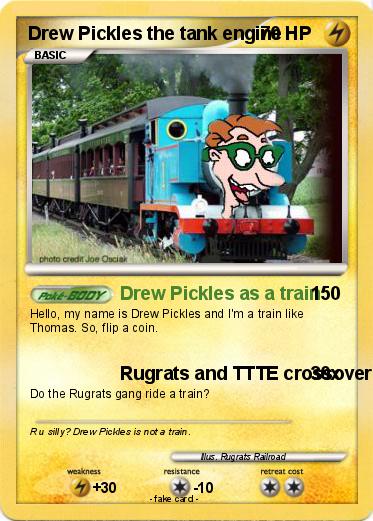 Pokemon Drew Pickles the tank engine