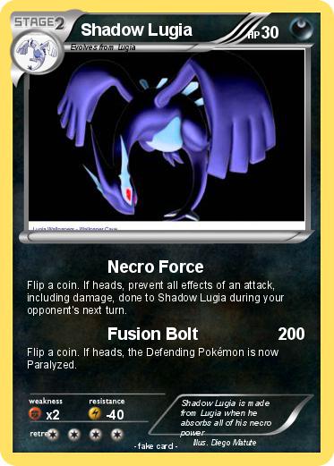 Pokemon Shadow Lugia