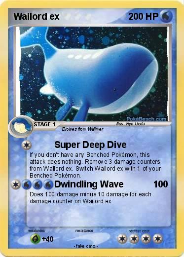 Pokemon Wailord ex
