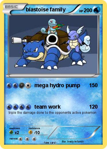 Pokemon blastoise family