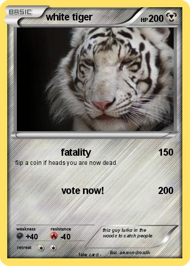 Pokemon white tiger