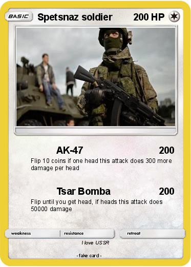 Pokemon Spetsnaz soldier