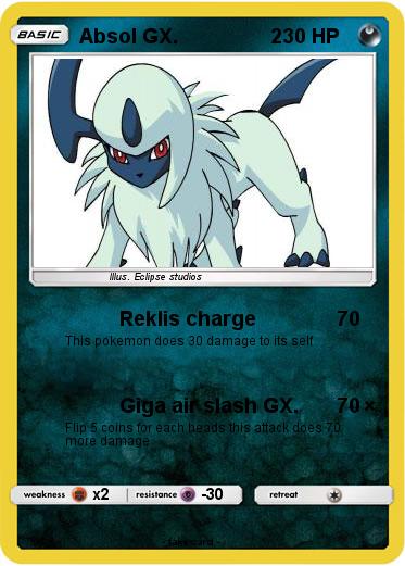 Pokemon Absol GX.                 2