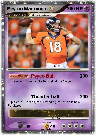 Pokemon Peyton Manning