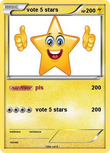 Pokemon vote 5 stars