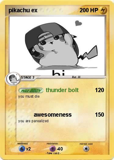 Pokemon pikachu ex