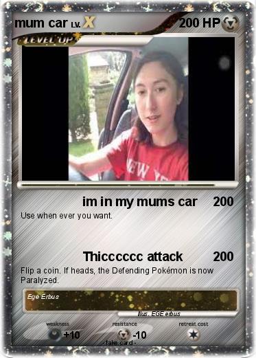 Pokemon mum car