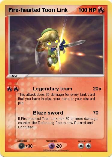 Pokemon Fire-hearted Toon Link