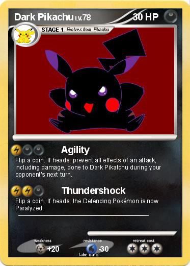 Pokemon Dark Pikachu