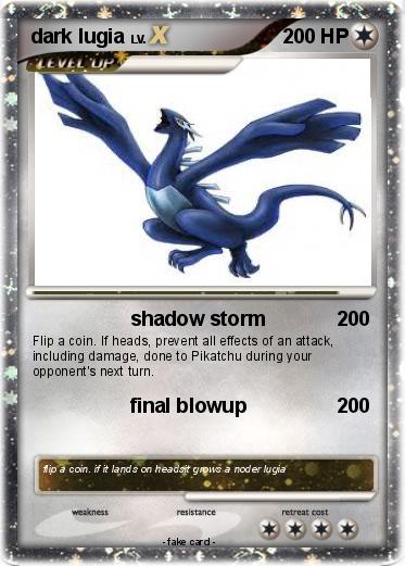 Pokemon dark lugia