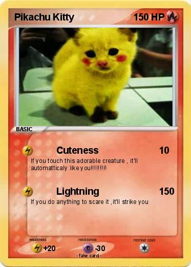 Pokemon Pikachu Kitty