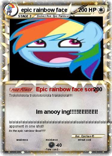 Pokemon epic rainbow face