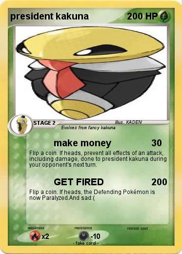 Pokemon president kakuna