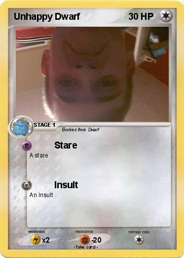 Pokemon Unhappy Dwarf