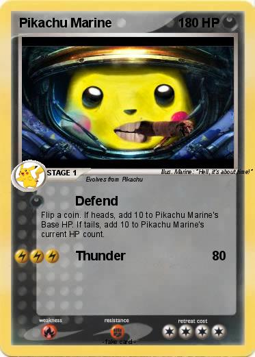 Pokemon Pikachu Marine