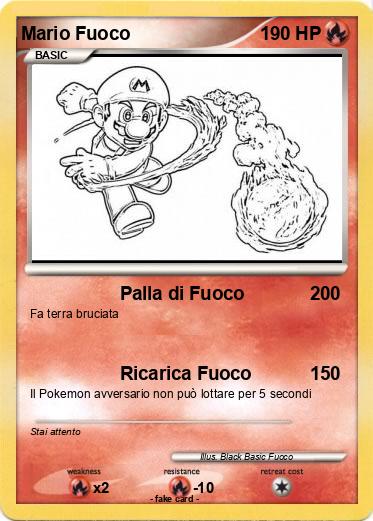 Pokemon Mario Fuoco