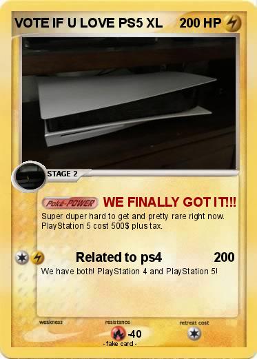 Pokemon VOTE IF U LOVE PS5 XL