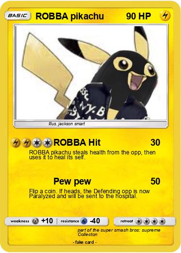 Pokemon ROBBA pikachu