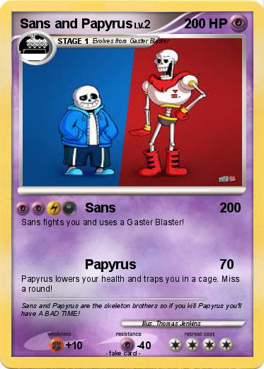 Pokemon Sans and Papyrus