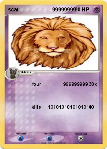 Pokemon scat                       99999999
