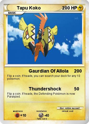 Pokemon Tapu Koko