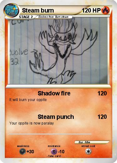 Pokemon Steam burn