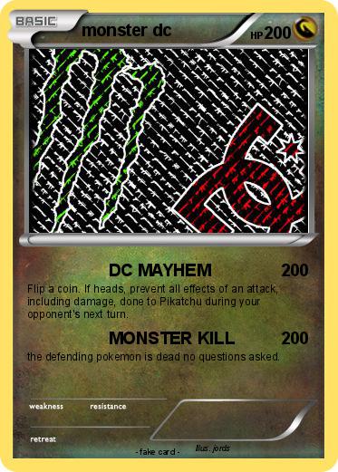 Pokemon monster dc