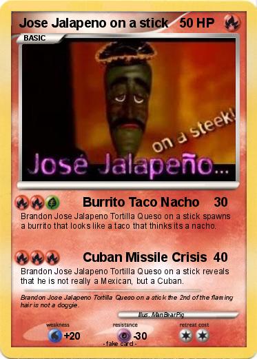 Pokemon Jose Jalapeno on a stick