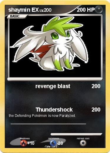 Pokemon shaymin EX