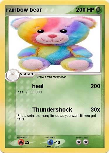 Pokemon rainbow bear