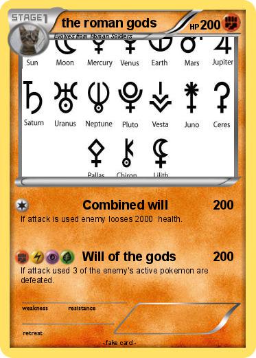 Pokemon the roman gods