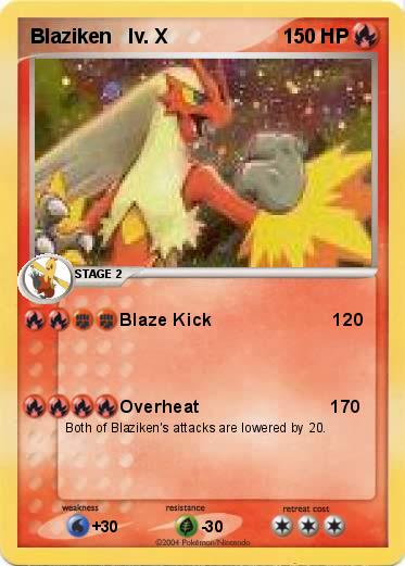 Pokemon Blaziken   lv. X