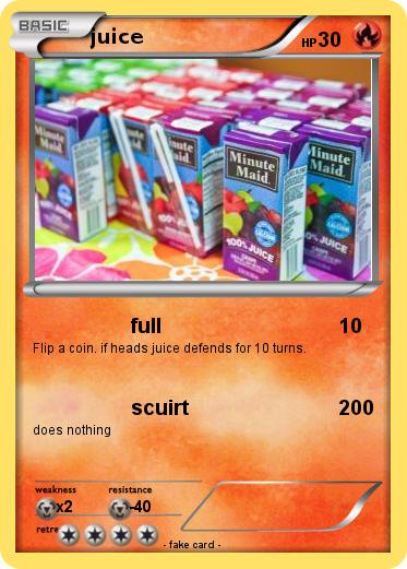 Pokemon juice